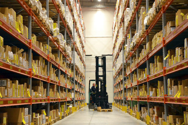 A photo of a warehouse - Links to Manufacturing Insurance page